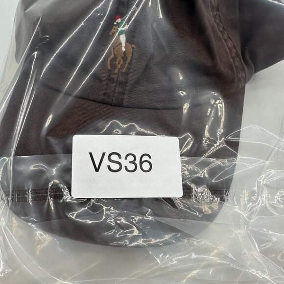 Polo Ralph Lauren Classic Brown Baseball Cap Little Pony Embroidered NEW - Picture 10 of 10